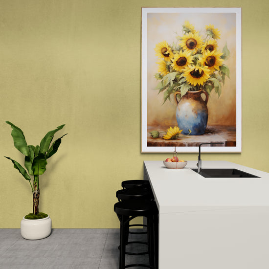 Vase of Sunflowers